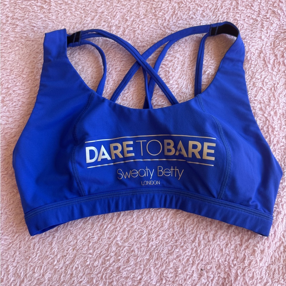 Sweaty Betty Dare to Bare Royal Blue Sports Bra